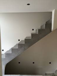 Betontreppe Beschichten Beschichtung In Betonoptik Mit Besser Bauen Beton Cire Unique Betontreppe Sichtbeton Treppe Treppe