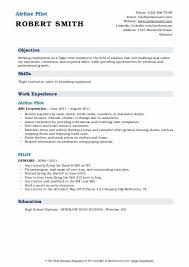 Put some effort to make your resume look professional. Pilot Resume Samples Qwikresume