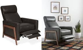 Trumilio Pushback Leather Recliner Chairs Recliners Furniture Macy S Leather Recliner Furniture Recliner