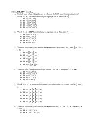 Maybe you would like to learn more about one of these? Soal Pilihan Ganda Dan Pembahasan Persamaan Trigonometri Kelas 11 Pdf Soalkunci