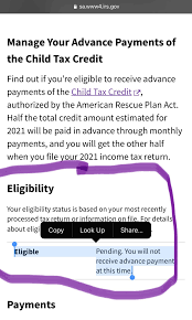 This irs portal is the key to opting out and updating your information. Advance Payments Of The Child Tax Credit I M Definitely Eligible Why Does It Says I M Not Irs