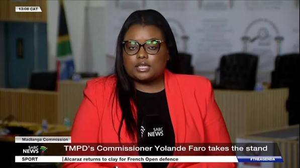 [WATCH] SABC News reporter Canny Maphanga unpacks key developments from the testimony of Tshwane Metropolitan Police Department Chief of Police, YolandeFaro, who is appearing before the Madlanga ...