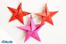 Basteln mit papier macht spaß und ist toll mit kindern umsetzbar. Origami Stern Falten Stern Aus Papier Basteln Talu De
