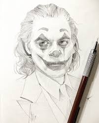 Pin By Karolina On Dc Comics Joker Art Joker Drawings Portrait Drawing