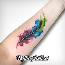 See more ideas about tattoos, feather tattoos, body art tattoos. Diy Best Tattoo Am Schonsten Watercolor Tattoo Feather Feather Tattoo Colour Feather Tattoos