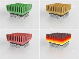 set micro chip with heat sink stock