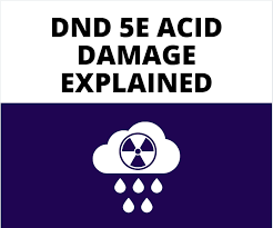 Seems like that would be a good fit for there has never been a save for half damage from falls, unless it's in od&d or some weird version of d&d i have never played. Dnd 5e Acid Damage Explained The Gm Says