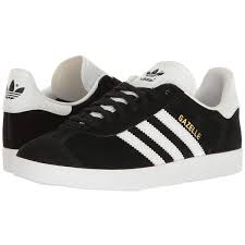 Black And White Tennis Shoes Adidas Originals Gazelle Black White Gold Women S Tennis Shoes 68 Liked On Polyvore Featu Black Tennis Shoes Women Black Adidas Shoes Black Tennis Shoes