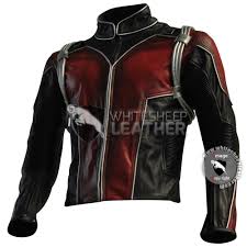 Scott Lang Ant Man Leather Costume Suit Free Shipping