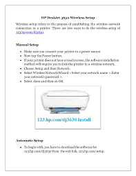 All drivers available for download have been scanned by antivirus program. Hp Deskjet 3630 Wireless Setup