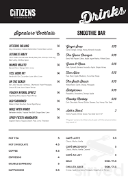 Citizens kitchen & bar is located in the heart of mandalay bay! Citizens Kitchen Bar Menu In Las Vegas Nevada Usa