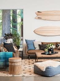 Creative Design Ideas Incorporating Surfboards Into Home Decorating Coastal Decorating Living Room Living Room Lighting Design Living Room Designs