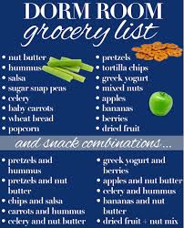 Every week i got something different to eat it with, such as carrots, celery, or bread, and this became one of my favorite snacks. College Grocery List Best Foods And Snacks For Your Dorm Room College Dorm Food Healthy College College Grocery