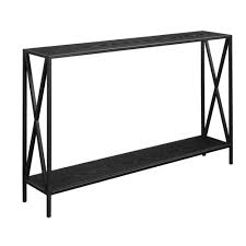 Convenience Concepts Tucson Black Console Table 161899bl The Home Depot Black Console Table Console Table Johar Furniture