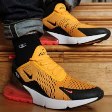 Nike Air Max 270 Tiger Black Yellow University Gold Yellow Ah8050 004 Sneakers Men Fashion Stylish Sneakers Sneakers Men