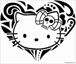 60 hello kitty pictures to print and color. Hello Kitty Tattoo Coloring Pages Cartoons Coloring Pages Free Printable Coloring Pages Online