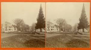 Tonight we have two stereoscopic views of Main Street, Frank Taft was the  photographer. He and his father had a photography shop in Saxtons River.  They also traveled around the local area