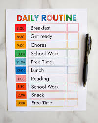 Make sure you keep good notes for mom and dad. Planner Daily Routine Template Out Plan Exercise Schedule Excel