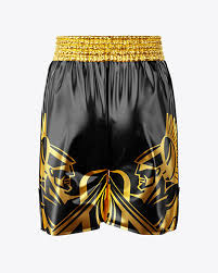 Download Boxing Shorts Mockup Back View In Apparel Mockups On Yellow Images Object Mockups