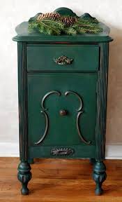 Green Vintage Side Table End Table Night Stand Chalk Painted Painted Furniture Annie Sloan Amsterdam Green Vintage Side Table Vintage Hand Painted Furniture Painted Side Tables
