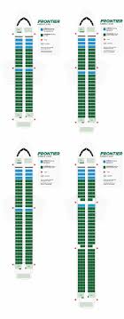 Seat Map Airbus A321 200 Frontier Airlines Random 14 Unique