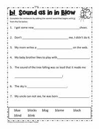 All worksheets are created by experienced and qualified teachers. Bl Blends Sentences Worksheets