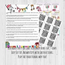 Birthday Scavenger Hunt For Kids Scavenger Hunt For Girls Etsy Scavenger Hunt Birthday Scavenger Hunt For Kids Scavenger Hunt