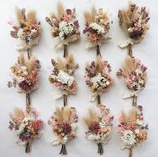 Get the bridesmaids together at the same time. Peach Plume Boutonniere Dried Flowers Boutonniere Decoration Dried Flowers Wedding Dried Flower Bouquet Wedding Flowers