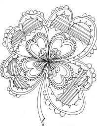 Simple and attractive free printable peace sign coloring pages. St Patrick S Day 4 Leaf Irish Clover Coloring Page By Davinci S Workshop