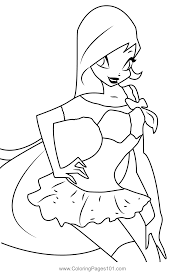 Lovely Bloom Coloring Page for Kids - Free Winx Club Printable Coloring  Pages Online for Kids - ColoringPages101.com | Coloring Pages for Kids