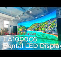 Nicaragua Customers Purchased 64 EA1000C6 Outdoor Rental LED Displays (Arc  Installation)