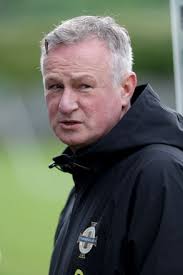 Northern Ireland Manager Micheal Oneill Redaktionelles Stockfoto