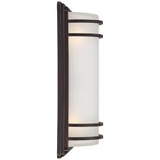 Habitat 16 High Bronze And Opal Glass Outdoor Wall Light 9c037 Lamps Plus Wall Lights Outdoor Walls Outdoor Wall Lighting