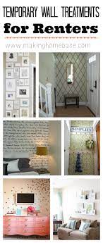 Part of a roundup of wall covering ideas for renters! Temporary Wall Treatment Ideas To Spruce Up Your Rental