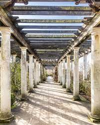 A Long Raised Walkway With Columns In The Pergola Garden In Hampstead London Garden Pergola Hampstead Sunday In London Secret Places In London Pergola