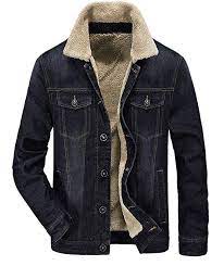 Discover our wide selection of stylish jackets and coats for men: Zicac Men S Fleeced Denim Jacket Winter Fall Warm Cowboy Coat Outerwear Parka Lined Denim Jacket Denim Jacket Men Fleece Denim Jacket