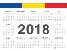 Mai jos sunt 2018 calendare pdf cu sărbători publice populare din românia. Vector Romanian Circle Calendar 2018 Stock Vector Colourbox