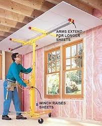 Install the top row of panels first, pushing each panel up as tight as it will go against the ceiling. How To Hang Drywall Like A Pro Diy Family Handyman