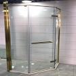 Gold coated luxury shower cubicle glass shower cubiclel