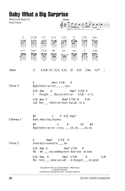 Baby What A Big Surprise Guitar Chords Lyrics Print Sheet Music