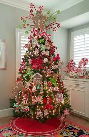 Gingerbread Theme Christmas Tree Decor With Yummy Tree Topper Cool Christmas Trees Amazing Christmas Trees Gingerbread Christmas Tree