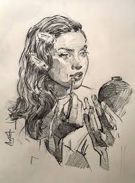 Sketchbook Self-Portrait and Separation Anxiety Experience