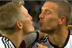 No need to register, buy now! Lukas Podolski Bastian Schweinsteiger Share A Cute Kiss After World Cup Win Outsports