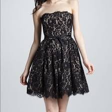 Robert Rodriguez For Target Lace Dress Target Black Lace Dress Strapless Black Lace Dress Cocktail Dress Lace