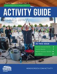 The rest of the playoff picture also has some tight races. Summer 2019 Activity Guide By Town Of Windsor Issuu