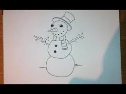 Coloriage bonhomme de neige et dessin imprimer. Comment Dessiner Un Bonhomme De Neige Facile Etape Par Etape Tutoriel Youtube