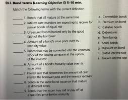 Solved S9 7 Bond Terms Learning Objective 5 5 10 Min Chegg Com