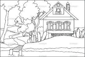 This cute lake coloring page will go a long way strengthening your little artist's fine motor skills and sparking her interest in nature's habitats. House By The Lake Coloring Page Free Printable Coloring Pages For Kids