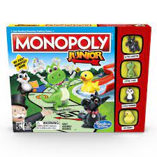 This themed version of the junior game is perfect for playing with kids 5 to 8 like the classic monopoly junior game, it's great for building math skills and this special version features 48 play fossils and 16 dino bio cards to help you bone up for your next big dig. Monopoly Junior Game Monopoly