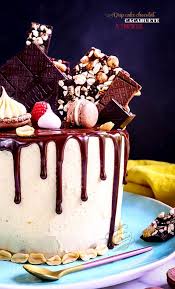 Drip Cake Chocolat Framboise Et Cacahuete Cake Chocolat Recette Cake Design Recette Ganache Chocolat